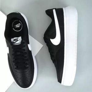 Nike Court Vision black and white shoes women 8.5